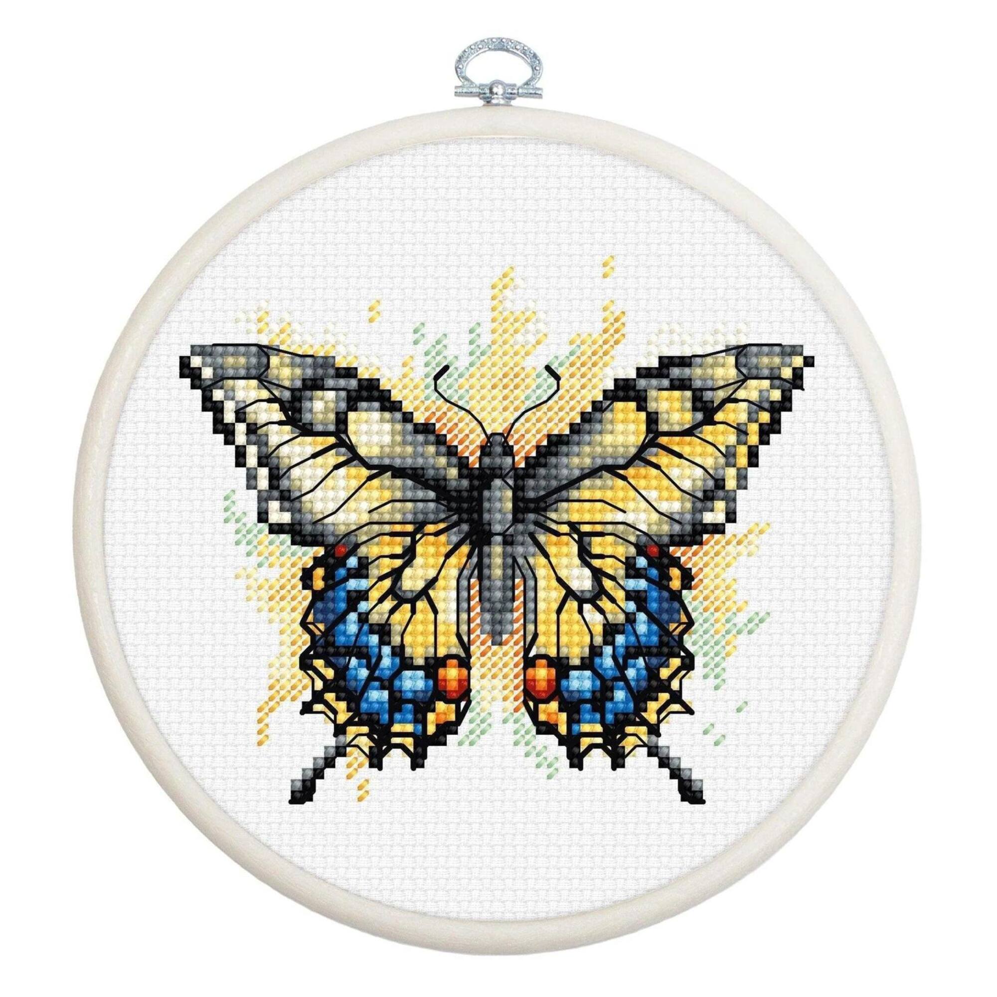 Luca-S Swallowtail Butterfly Counted Cross Stitch Kit